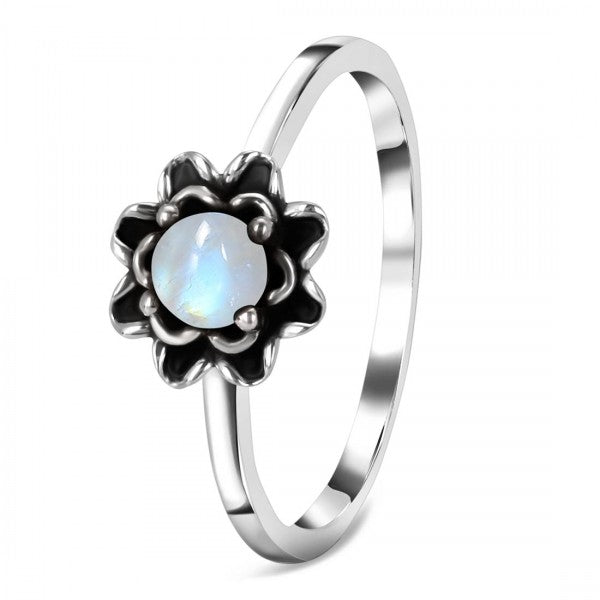 ANILLO FLOR DE LUNA (PIEDRA LUNA)