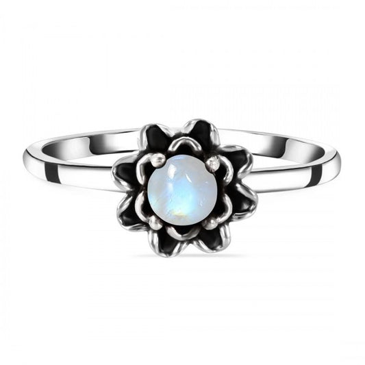 ANILLO FLOR DE LUNA (PIEDRA LUNA)