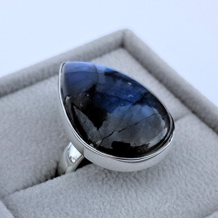 ANILLO ADHARA (LABRADORITA)