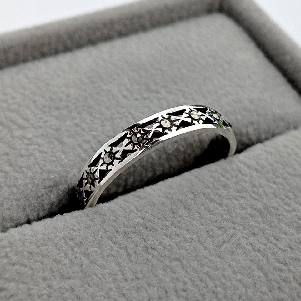 ANILLO CINTILLO DE MARCASITA
