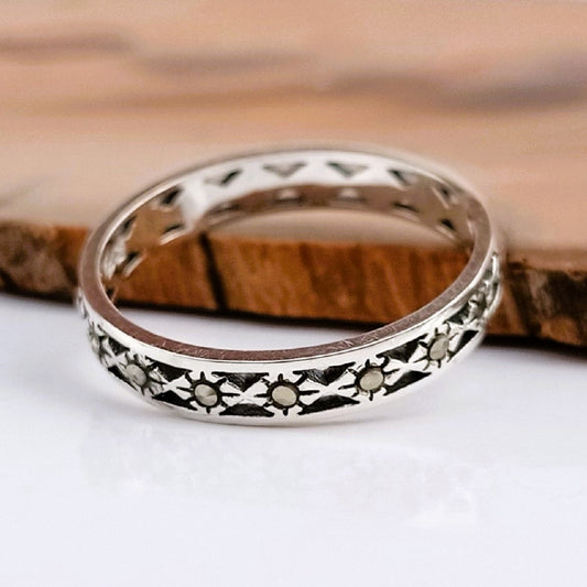 ANILLO CINTILLO DE MARCASITA