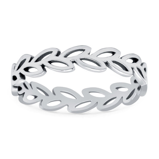 ANILLO BANDA DE HOJAS
