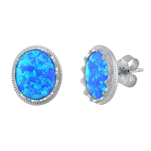 AROS CORONA DE ÓPALO AZUL